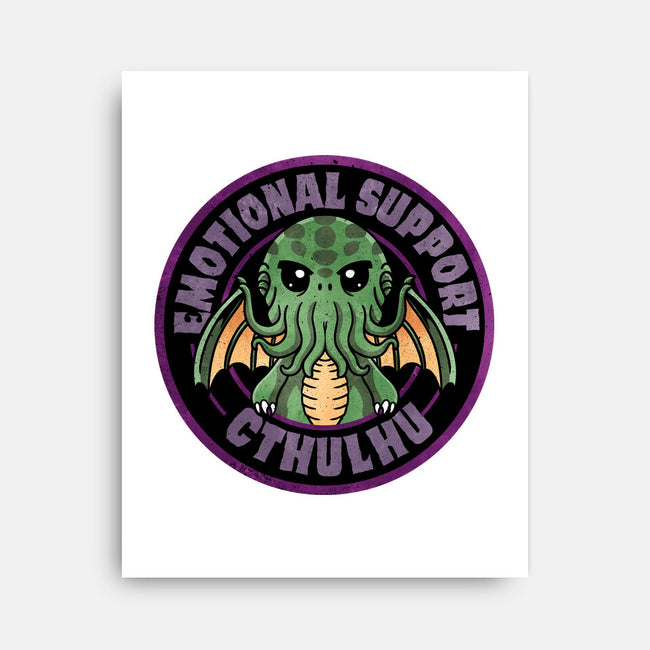 Emotional Support Cthulhu-None-Stretched-Canvas-fanfreak1