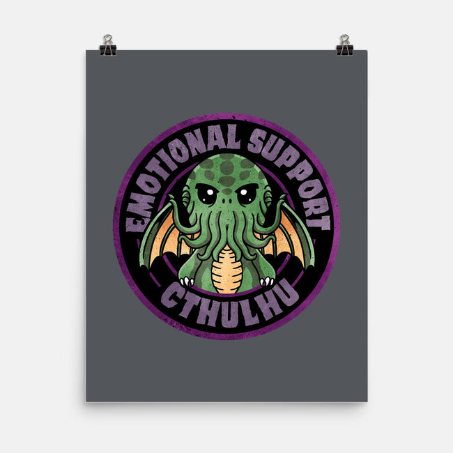 Emotional Support Cthulhu-None-Matte-Poster-fanfreak1