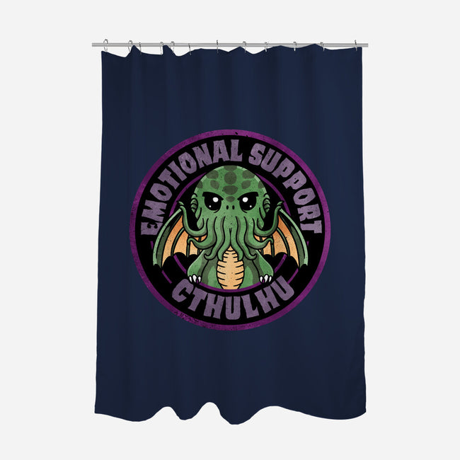 Emotional Support Cthulhu-None-Polyester-Shower Curtain-fanfreak1