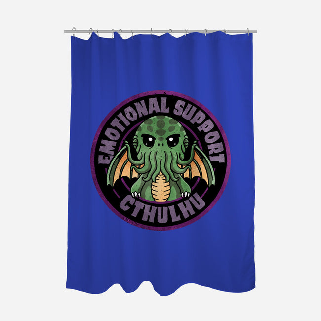 Emotional Support Cthulhu-None-Polyester-Shower Curtain-fanfreak1