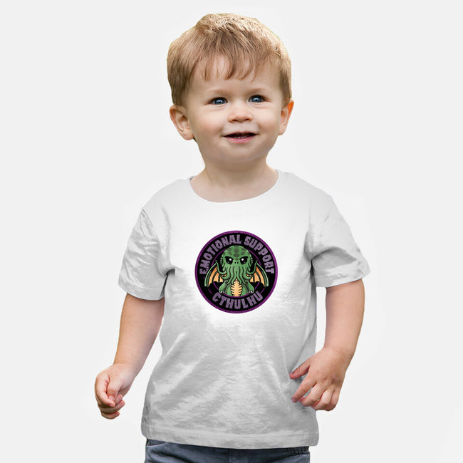 Emotional Support Cthulhu-Baby-Basic-Tee-fanfreak1