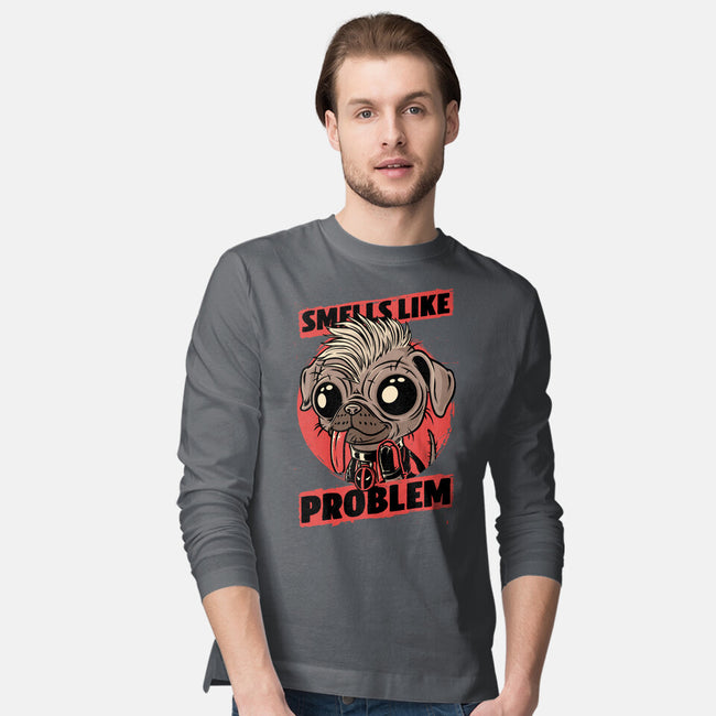 Dead Cute Dog Hero-Mens-Long Sleeved-Tee-Studio Mootant