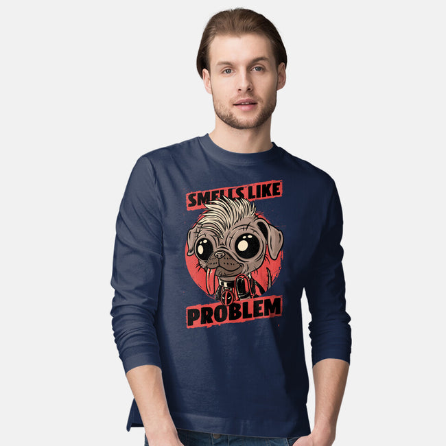 Dead Cute Dog Hero-Mens-Long Sleeved-Tee-Studio Mootant