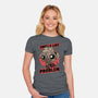 Dead Cute Dog Hero-Womens-Fitted-Tee-Studio Mootant