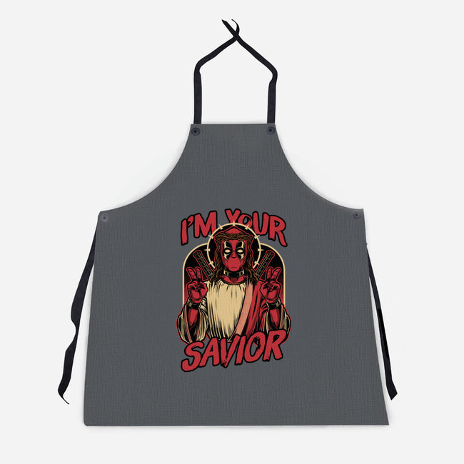 Dead Savior Hero-Unisex-Kitchen-Apron-Studio Mootant