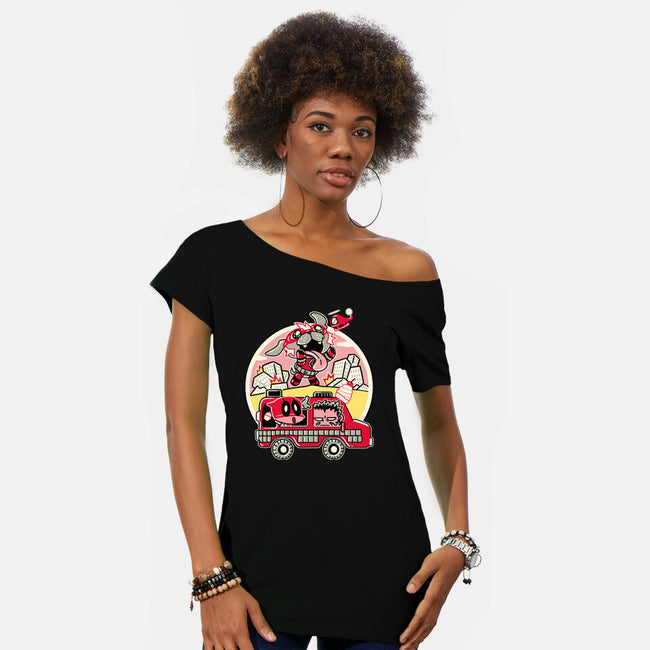 Dogpoolzilla-Womens-Off Shoulder-Tee-naomori