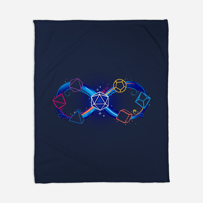 Infinity Dice-None-Fleece-Blanket-Vallina84