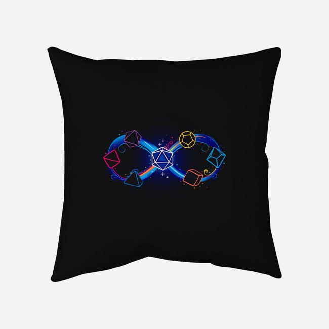 Infinity Dice-None-Removable Cover-Throw Pillow-Vallina84