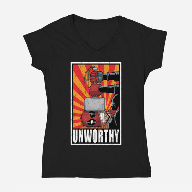 Unworthy-Womens-V-Neck-Tee-danielmorris1993