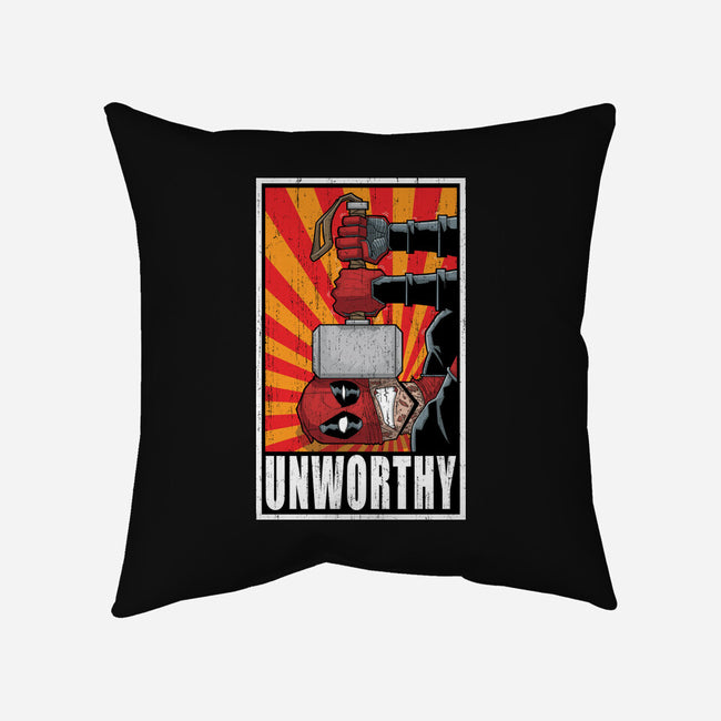 Unworthy-None-Removable Cover-Throw Pillow-danielmorris1993