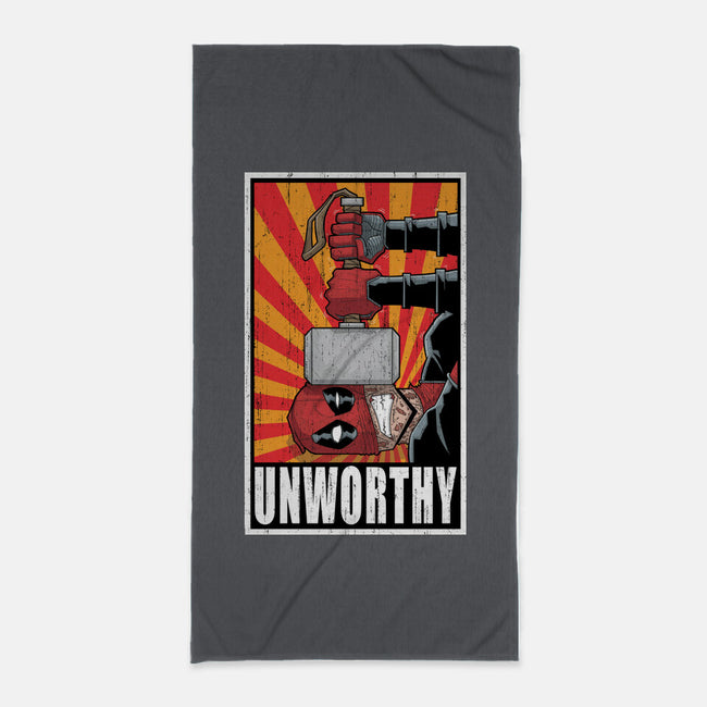 Unworthy-None-Beach-Towel-danielmorris1993