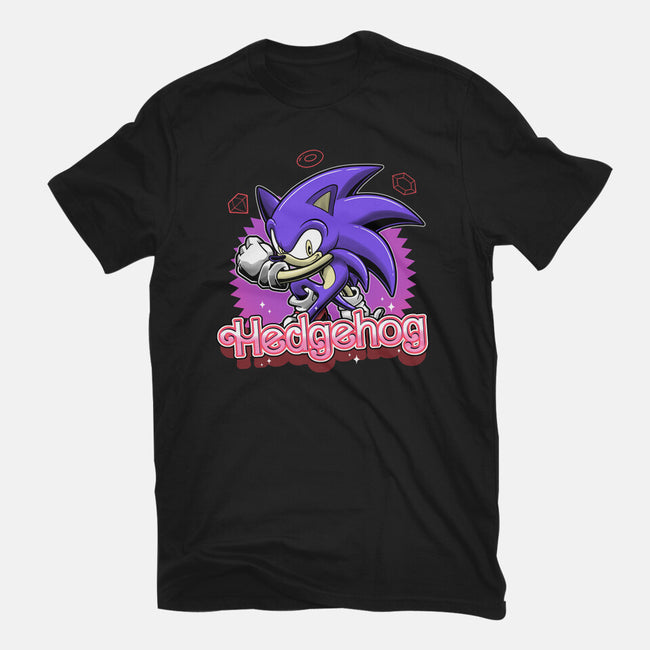 The Blue Hedgehog-Womens-Basic-Tee-Astrobot Invention