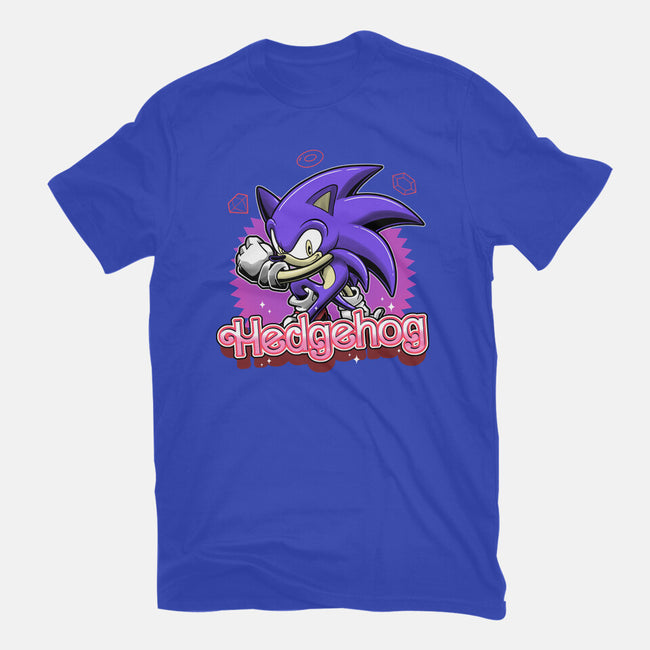 The Blue Hedgehog-Womens-Basic-Tee-Astrobot Invention