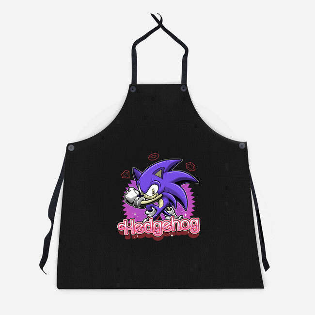 The Blue Hedgehog-Unisex-Kitchen-Apron-Astrobot Invention