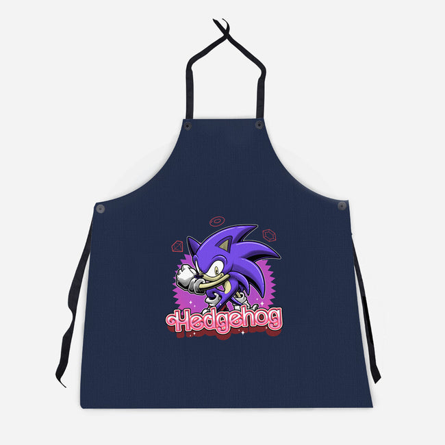 The Blue Hedgehog-Unisex-Kitchen-Apron-Astrobot Invention