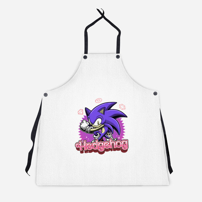 The Blue Hedgehog-Unisex-Kitchen-Apron-Astrobot Invention