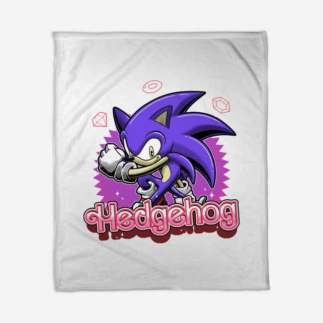 The Blue Hedgehog-None-Fleece-Blanket-Astrobot Invention