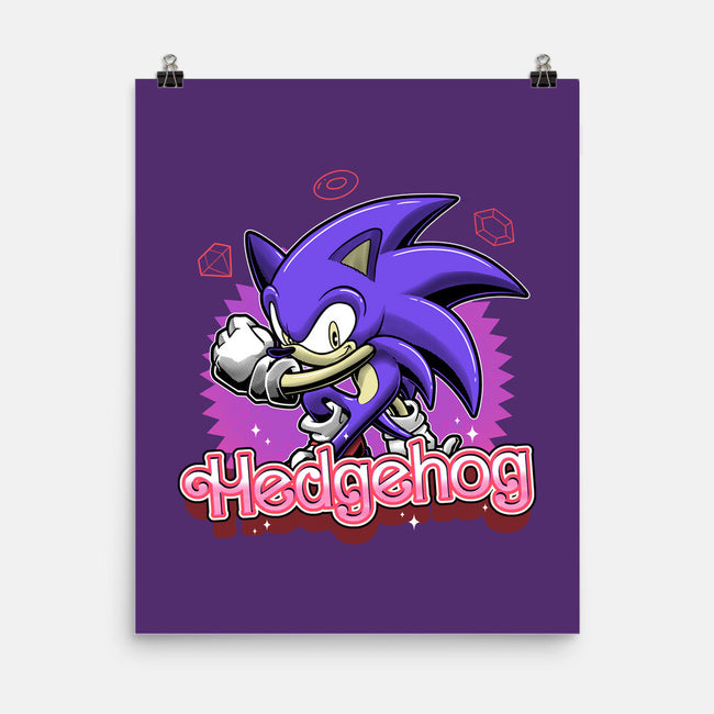 The Blue Hedgehog-None-Matte-Poster-Astrobot Invention