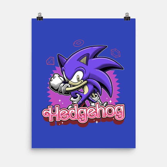 The Blue Hedgehog-None-Matte-Poster-Astrobot Invention