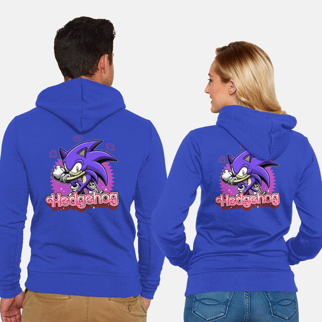 The Blue Hedgehog-Unisex-Zip-Up-Sweatshirt-Astrobot Invention