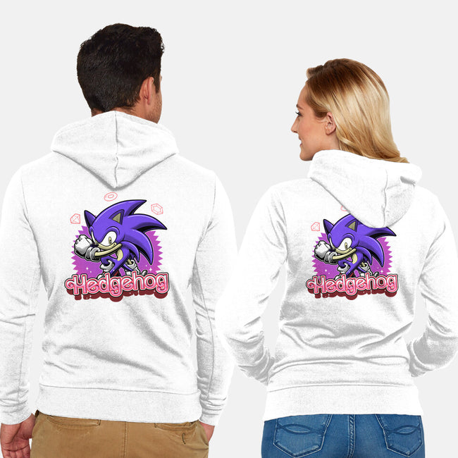 The Blue Hedgehog-Unisex-Zip-Up-Sweatshirt-Astrobot Invention