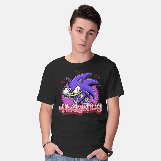 The Blue Hedgehog-Mens-Basic-Tee-Astrobot Invention