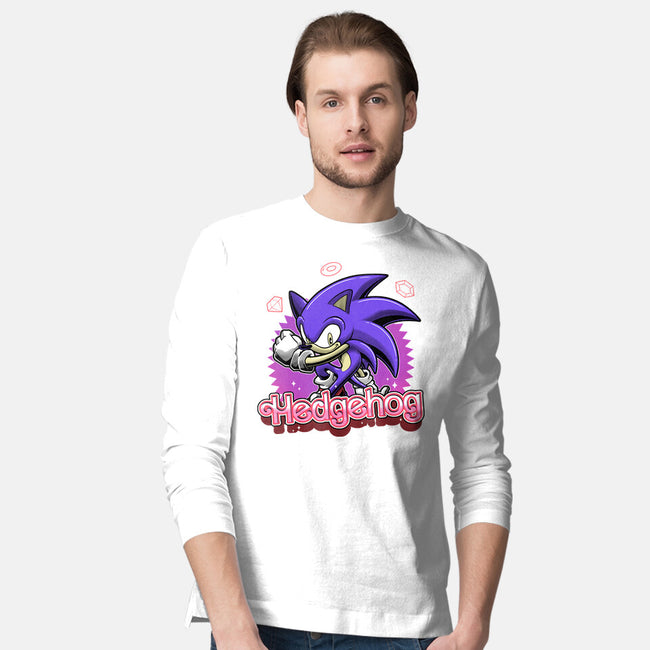 The Blue Hedgehog-Mens-Long Sleeved-Tee-Astrobot Invention