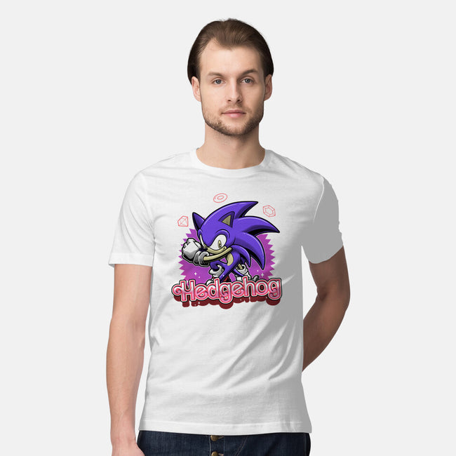 The Blue Hedgehog-Mens-Premium-Tee-Astrobot Invention