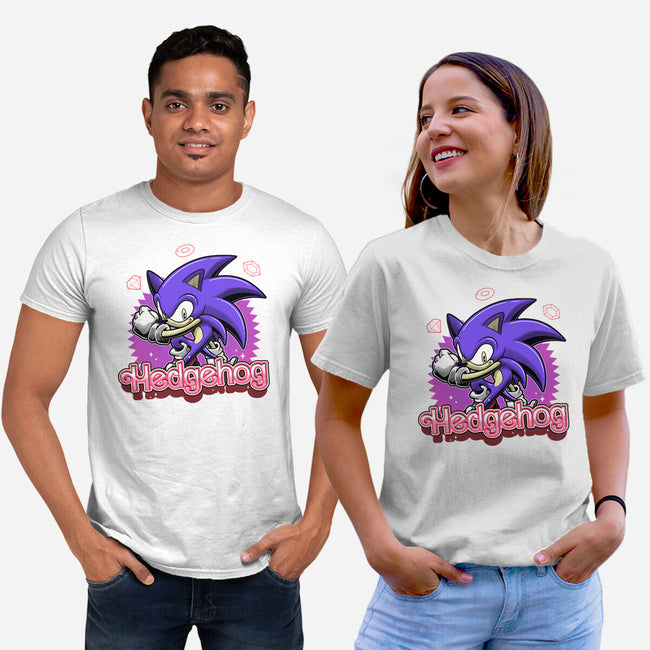 The Blue Hedgehog-Unisex-Basic-Tee-Astrobot Invention