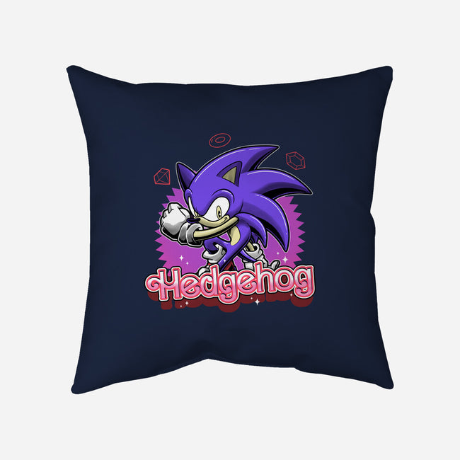 The Blue Hedgehog-None-Removable Cover-Throw Pillow-Astrobot Invention