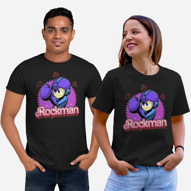 The Blue Bomber 2-Unisex-Basic-Tee-Astrobot Invention