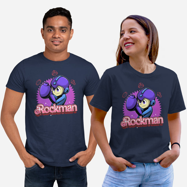 The Blue Bomber 2-Unisex-Basic-Tee-Astrobot Invention