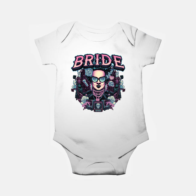 Punk Bride-Baby-Basic-Onesie-glitchygorilla