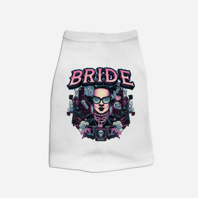 Punk Bride-Dog-Basic-Pet Tank-glitchygorilla