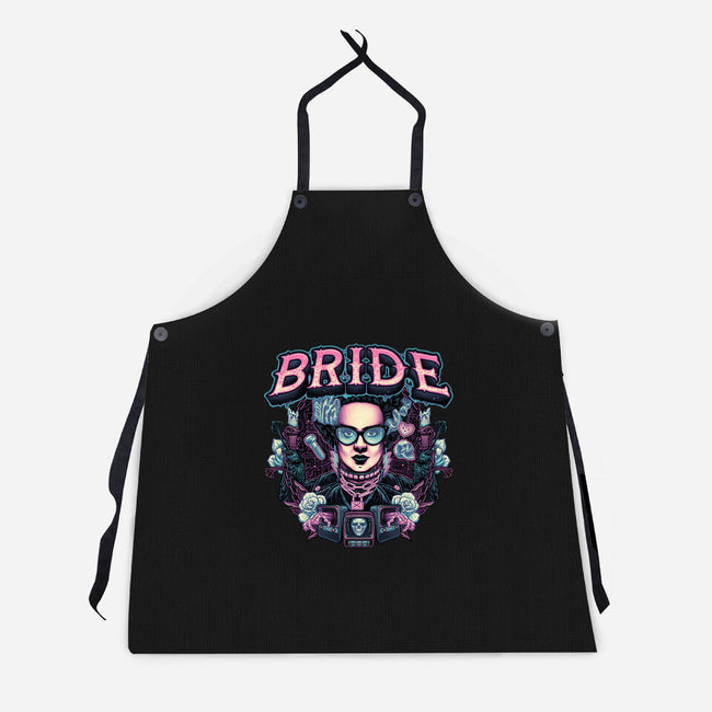 Punk Bride-Unisex-Kitchen-Apron-glitchygorilla