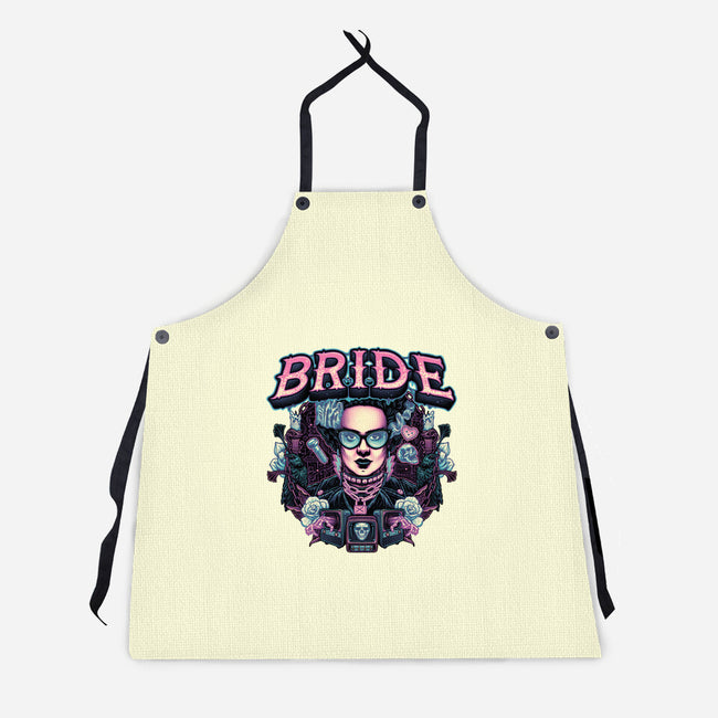 Punk Bride-Unisex-Kitchen-Apron-glitchygorilla