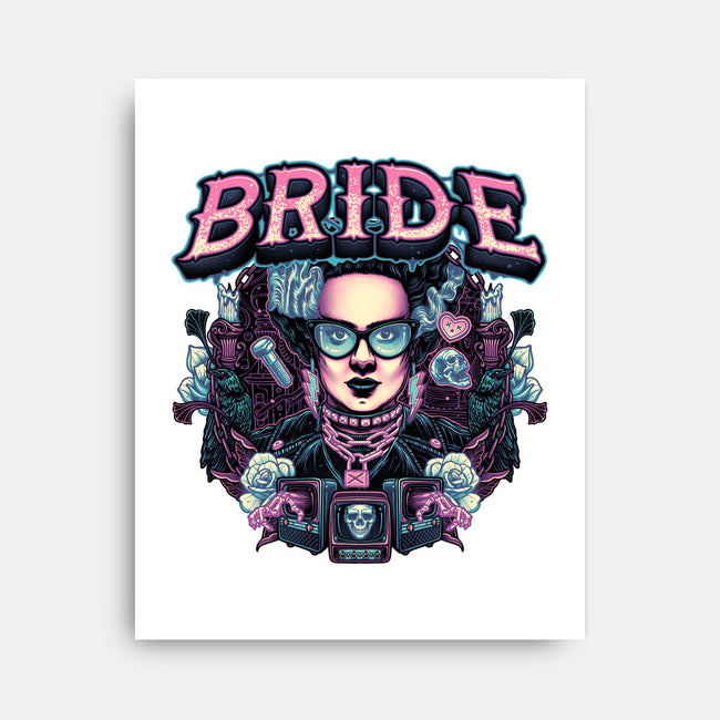 Punk Bride-None-Stretched-Canvas-glitchygorilla