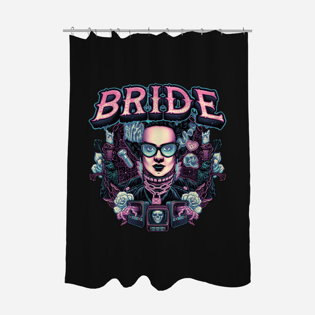 Punk Bride-None-Polyester-Shower Curtain-glitchygorilla