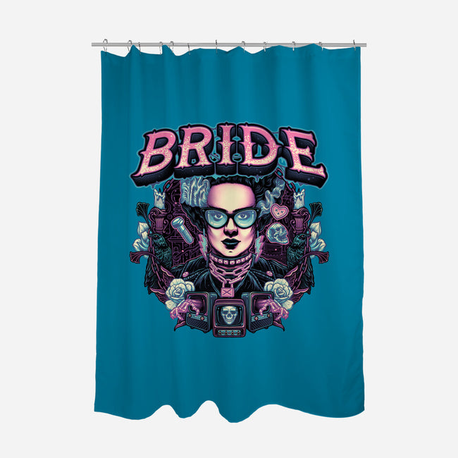 Punk Bride-None-Polyester-Shower Curtain-glitchygorilla