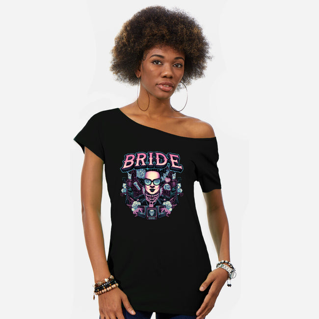 Punk Bride-Womens-Off Shoulder-Tee-glitchygorilla