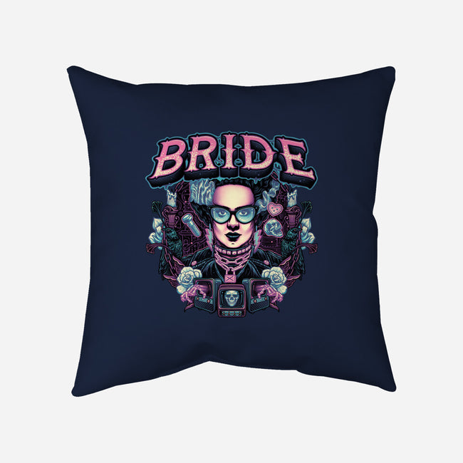 Punk Bride-None-Removable Cover w Insert-Throw Pillow-glitchygorilla