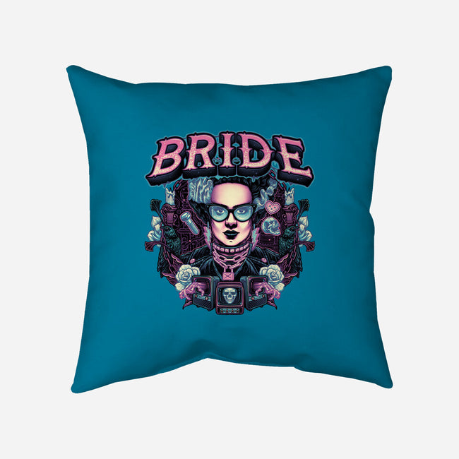 Punk Bride-None-Removable Cover w Insert-Throw Pillow-glitchygorilla