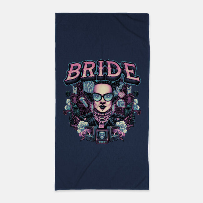 Punk Bride-None-Beach-Towel-glitchygorilla