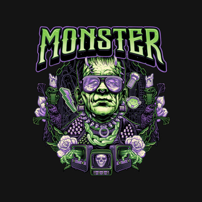 Punk Monster-Womens-Off Shoulder-Tee-glitchygorilla