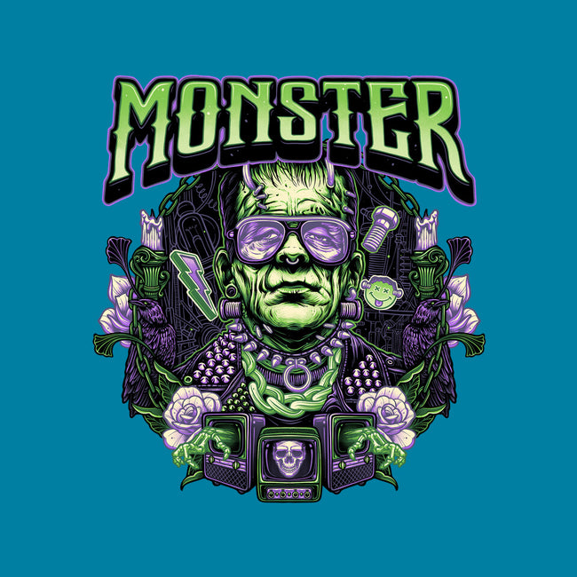 Punk Monster-None-Beach-Towel-glitchygorilla