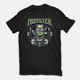 Punk Monster-Womens-Fitted-Tee-glitchygorilla