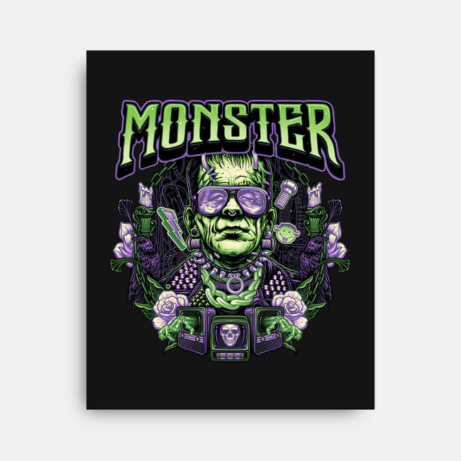 Punk Monster-None-Stretched-Canvas-glitchygorilla