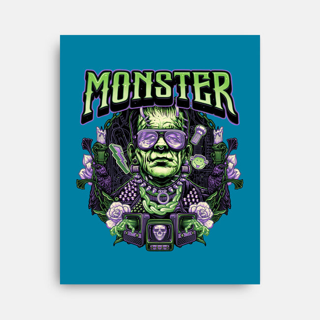 Punk Monster-None-Stretched-Canvas-glitchygorilla