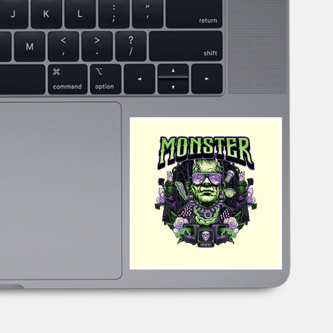 Punk Monster-None-Glossy-Sticker-glitchygorilla