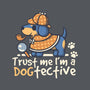 Dogtective Dachshund-None-Memory Foam-Bath Mat-NemiMakeit